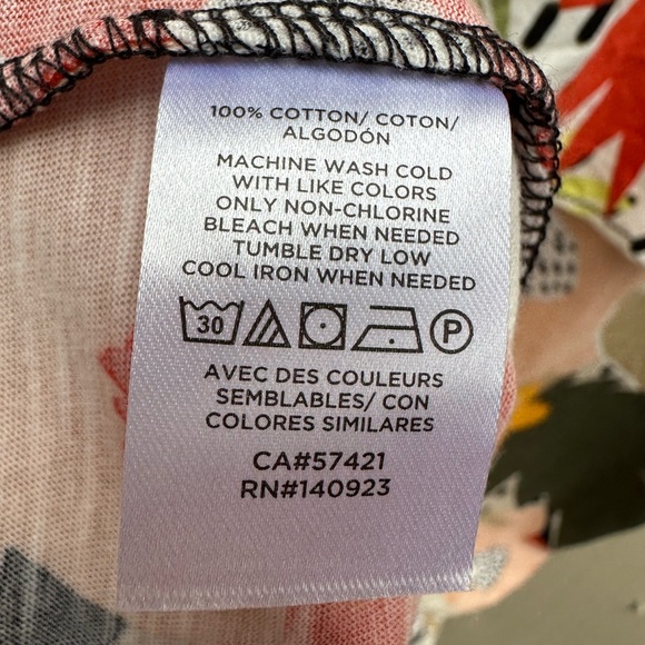 Loft ruffle sleeveless top floral pattern cotton size large NWT - Picture 4 of 5